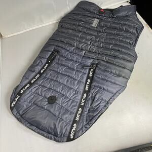 Pajar Graphite Spencer Lightweight Dog Grey Puffer Coat Size Large